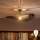 Brilagi - LED-pinnale paigaldatav lühter CERIA BOHO 1xE27/60W/230V, läbimõõt 80 cm, must/pruun/must