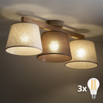 BRILAGI - LED pinnale paigaldatav lühter LATTE 3xE27/15W/230V mänd/mix