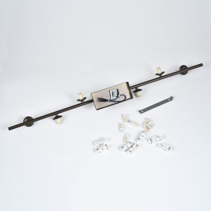 Brilagi - LED pinnalt paigaldatav laelühter MILLA 7xG9/3W/230V pruun/suitsune pruun