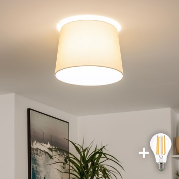 Brilagi - LED pinnapaigaldatav laelamp CERIA 1xE27/40W/230V läbimõõt 30 cm beež