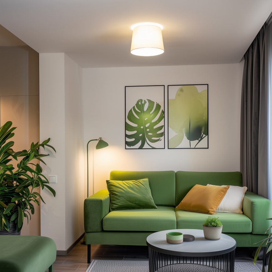 Brilagi - LED pinnapaigaldatav laelamp CERIA 1xE27/40W/230V läbimõõt 30 cm beež