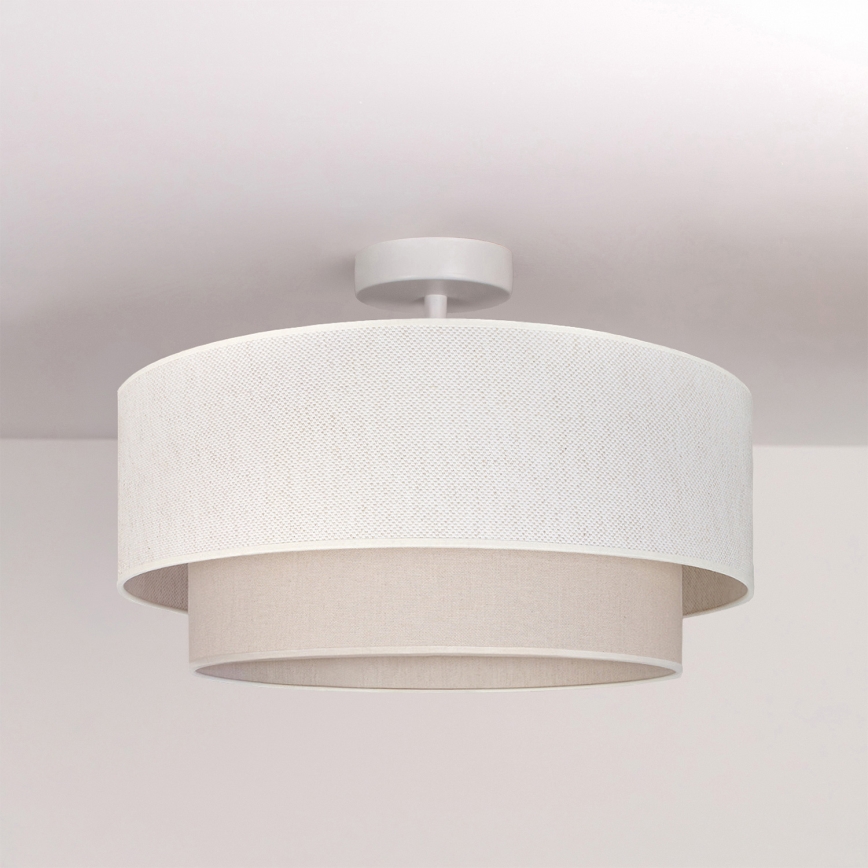 Brilagi - LED pinnapealne laelamp BOHO ECO 1xE27/10W/230V läbimõõt 40 cm kreemjas