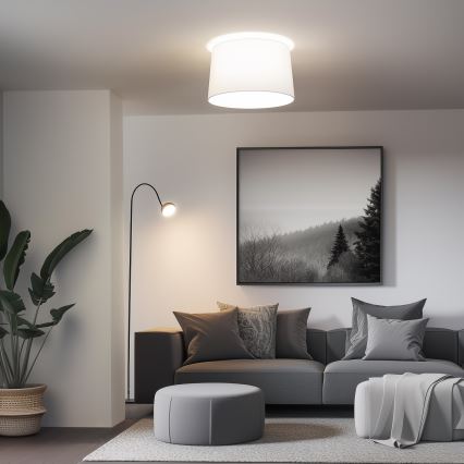 Brilagi - LED pinnapealne laelamp CERIA 1xE27/40W/230V Ø 45 cm valge