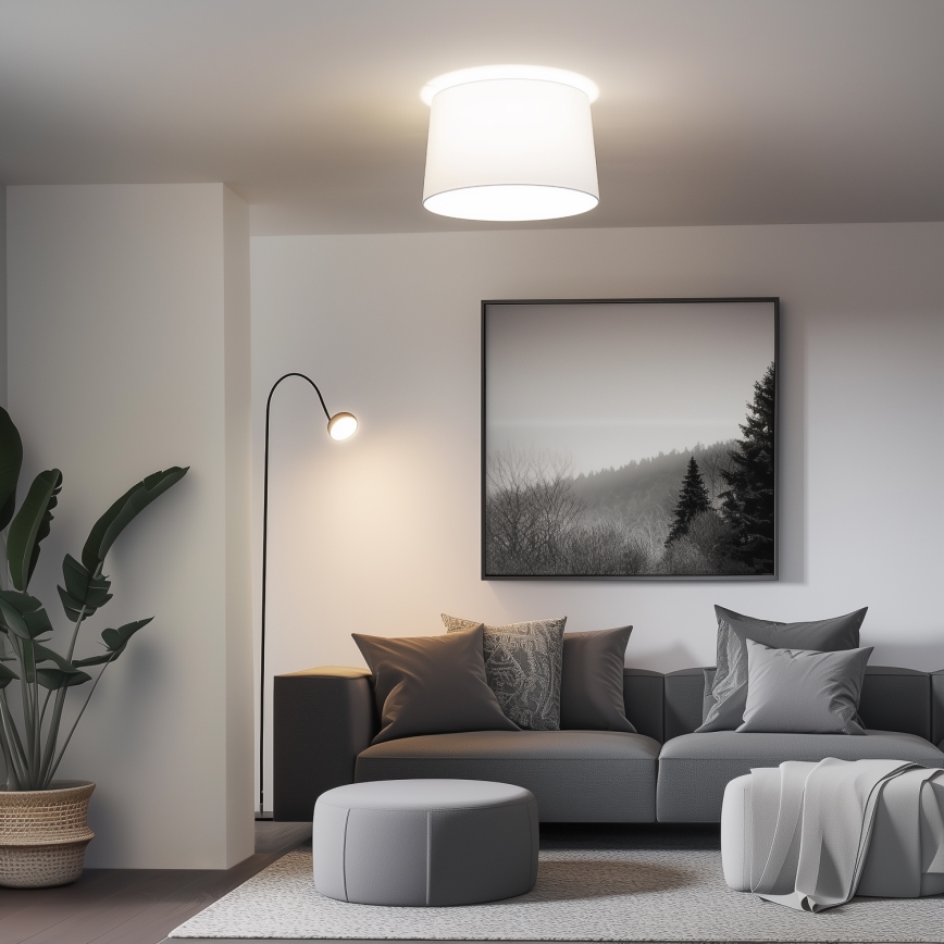 Brilagi - LED pinnapealne laelamp CERIA 1xE27/40W/230V Ø 45 cm valge