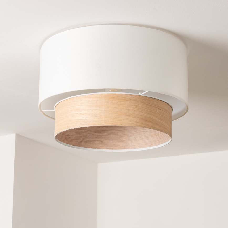 Brilagi - LED pinnapealne laelamp CERIA 1xE27/40W/230V Ø 50 cm valge/beež