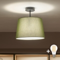 Brilagi - LED pinnapealne laelamp CERIA 1xE27/60W/230V, läbimõõt 30 cm, must/roheline
