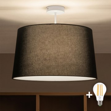 Brilagi - LED pinnapealne laelamp CERIA 1xE27/60W/230V läbimõõt 45 cm valge/must