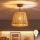 Brilagi - LED pinnapealne laelamp CERIA BOHO 1xE27/60W/230V läbimõõt 28 cm must/pruun