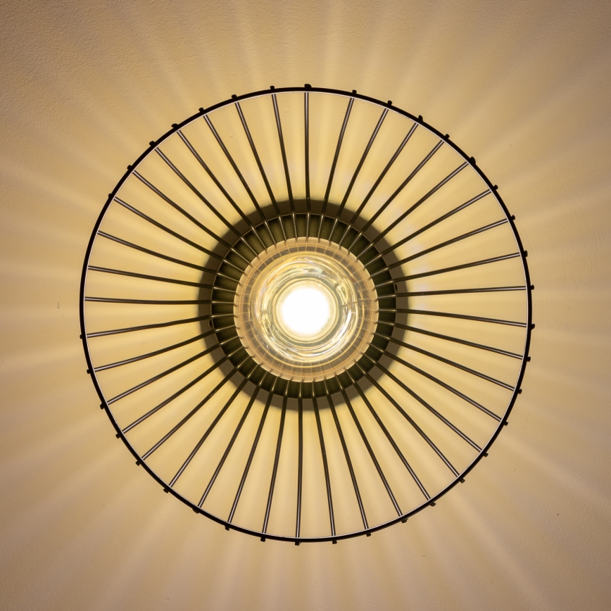 Brilagi - LED pinnapealne laelamp CERIA WIRE 1xE27/40W/230V läbimõõt 21 cm must