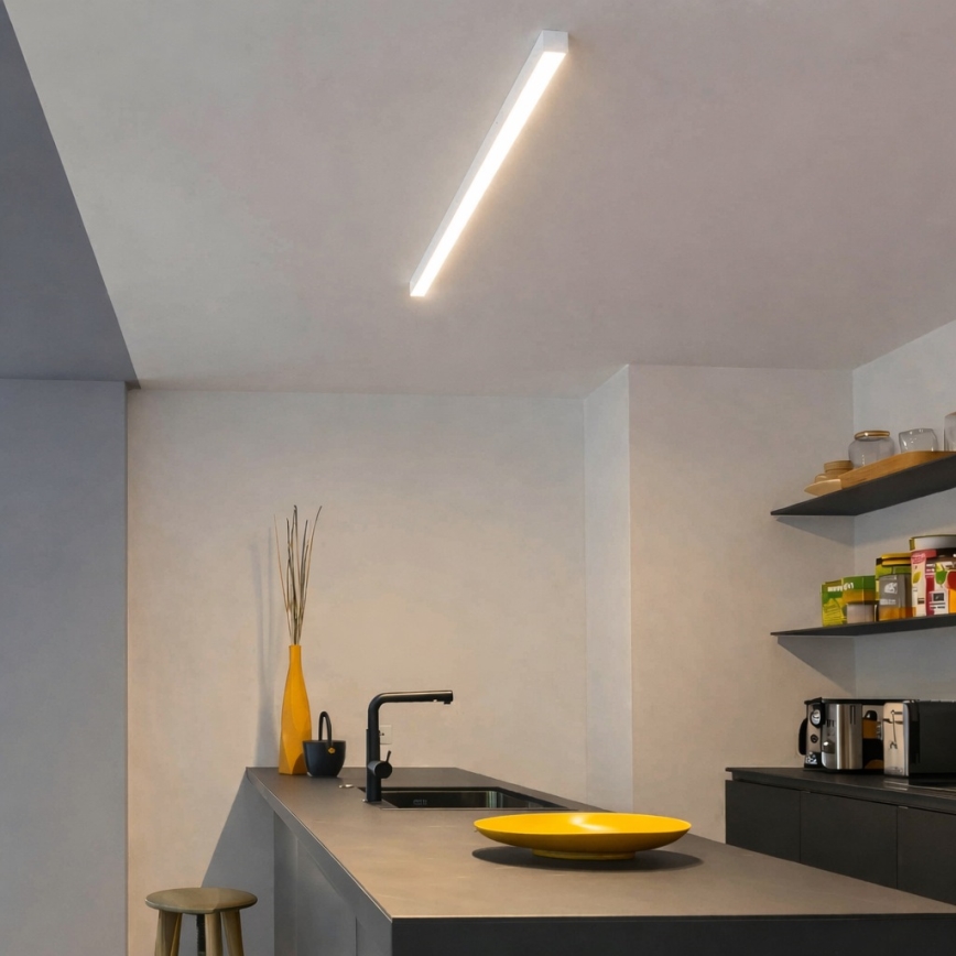 Brilagi - LED pinnapealne laevalgusti FULLDAY LED/30/40/50W/230V 2700/4000/6000K 150 cm valge