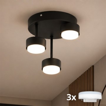 Brilagi - LED-pinnapealne laelamp MONO 3xGX53/30W/230V must