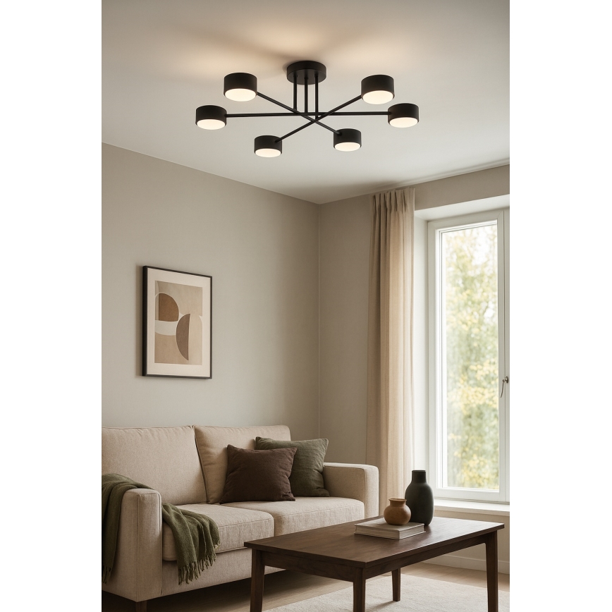 Brilagi - LED pinnapealne laelamp MONO 6xGX53/12W/230V must