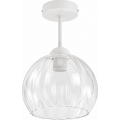 BRILAGI - LED pinnapealne laelamp RETRO GLASS 1xE27/60W/230V läbimõõt 25 cm valge/läbipaistev