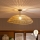 Brilagi - LED pinnapealne laelühter CERIA BOHO 1xE27/60W/230V läbimõõt 70 cm must/pruun