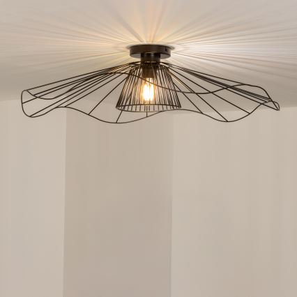 Brilagi - LED pinnapealne laelühter CERIA WIRE 1xE27/40W/230V, läbimõõt 80 cm, must