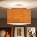 Brilagi - LED pinnapealne laevalgusti CERIA 1xE27/60W/230V läbimõõt 45 cm valge/beež