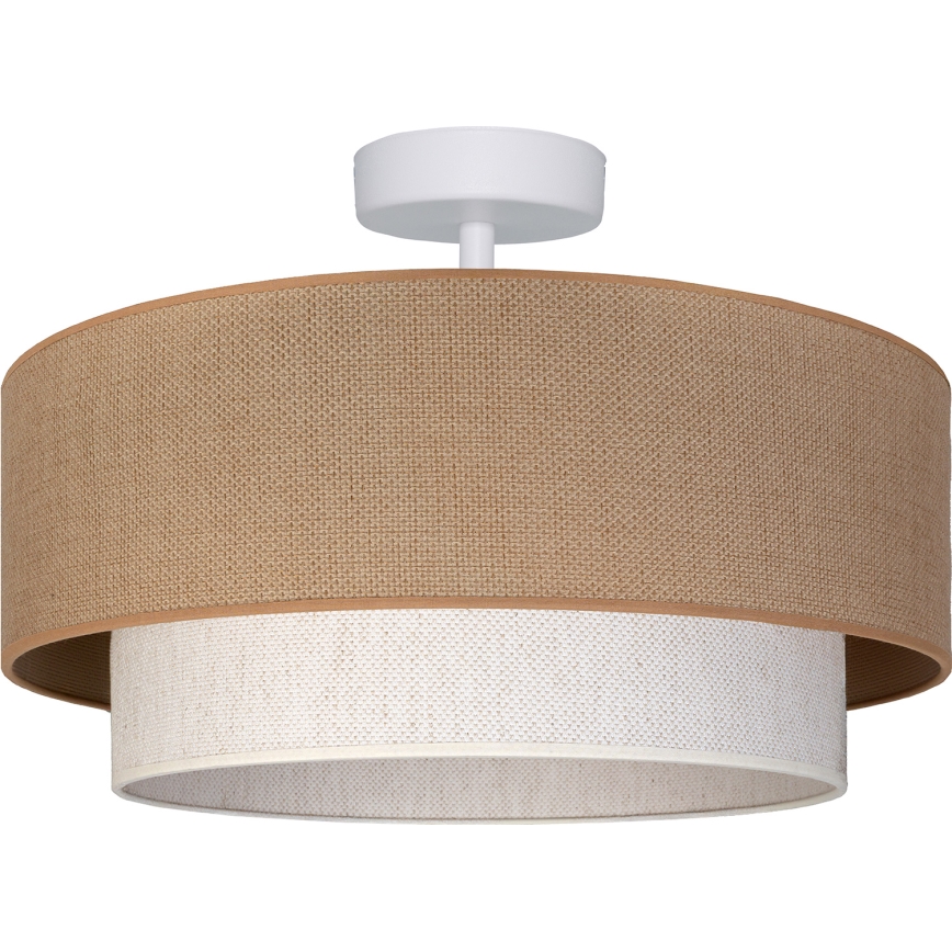 Brilagi - LED pinnapealne lühter BOHO ECO 1xE27/10W/230V läbimõõt 40 cm beež/kreem