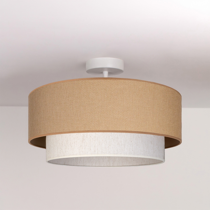 Brilagi - LED pinnapealne lühter BOHO ECO 1xE27/10W/230V läbimõõt 40 cm beež/kreem