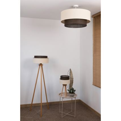 Brilagi - LED pinnapealne lühter BOHO STYLE 3xE27/15W/230V läbimõõt 60 cm kreemjas/pruun