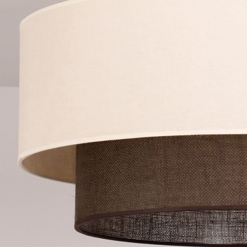 Brilagi - LED pinnapealne lühter BOHO STYLE 3xE27/15W/230V läbimõõt 60 cm kreemjas/pruun