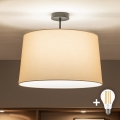 Brilagi - LED-pinnapealne lühter CERIA 1x E27, 60 W, 230 V, läbimõõt 45 cm, must/beež