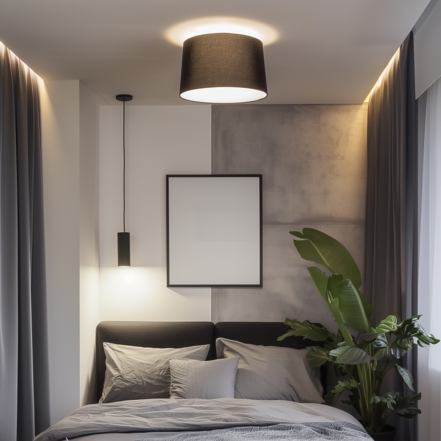 Brilagi - LED pinnapealne lühter CERIA 1xE27/40W/230V läbimõõt 45 cm must