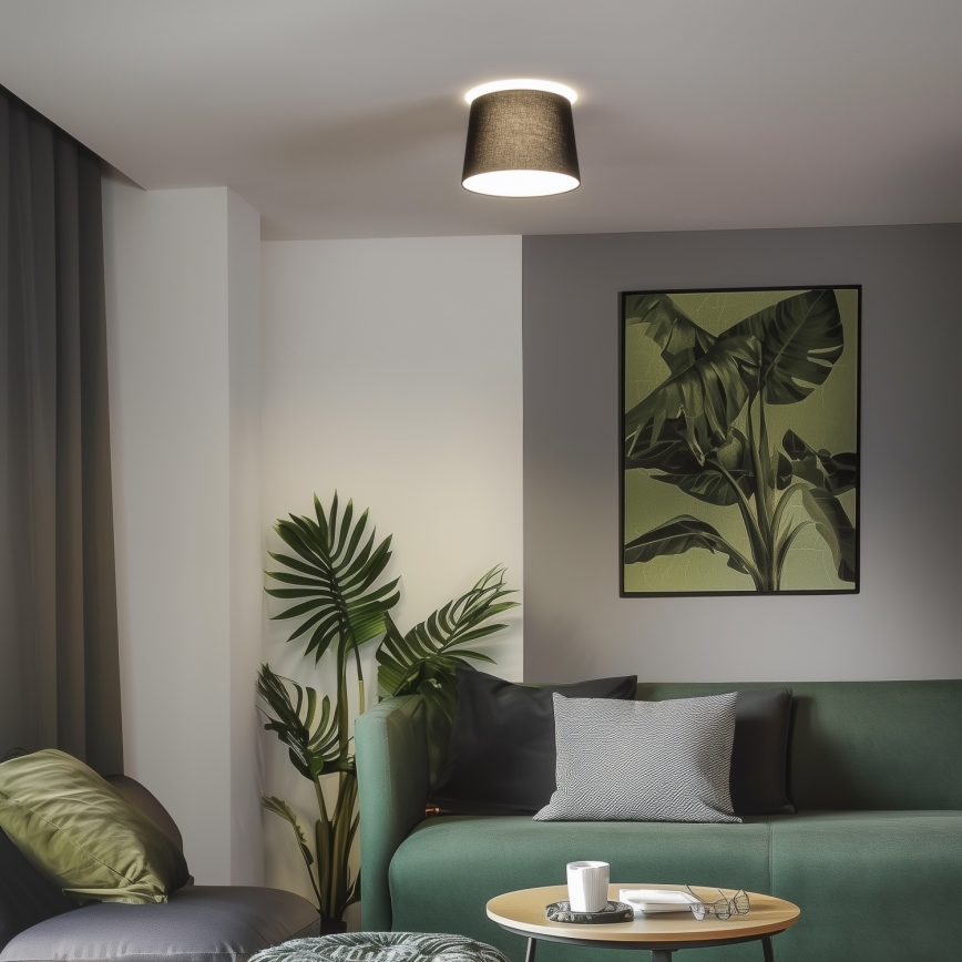 Brilagi - LED pinnapealne lühter CERIA 1xE27/40W/230V Ø 30 cm must