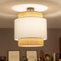 Brilagi - LED-pinnapealne lühter CERIA 1xE27/60W/230V, läbimõõt 40 cm, must/beež/valge