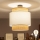 Brilagi - LED-pinnapealne lühter CERIA 1xE27/60W/230V, läbimõõt 40 cm, must/beež/valge