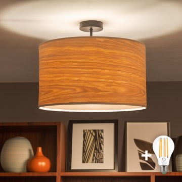 Brilagi - LED-pinnapealne lühter CERIA 1xE27/60W/230V, läbimõõt 45 cm, must/beež