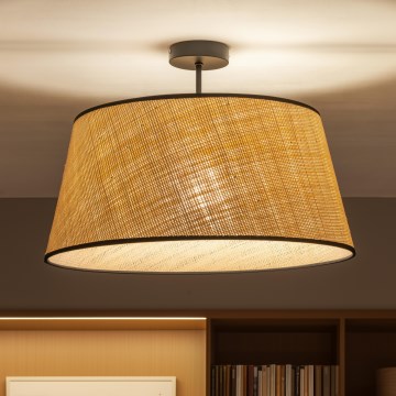 Brilagi - LED-pinnapealne lühter CERIA 1xE27/60W/230V läbimõõt 50 cm must/beež