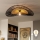 Brilagi - LED-pinnapealne lühter CERIA BOHO 1 × E27 (kuni 40 W), 230 V, Ø 80 cm, must/pruun/tamm