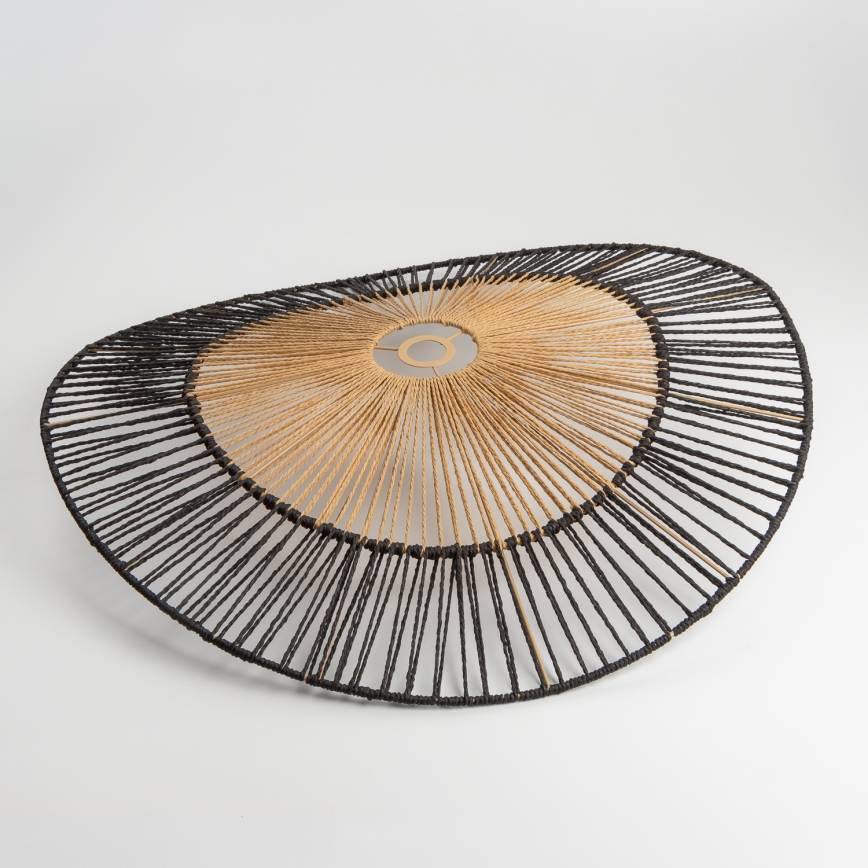 Brilagi - LED pinnapealne lühter CERIA BOHO 1xE27/40W/230V läbimõõt 50 cm must/pruun