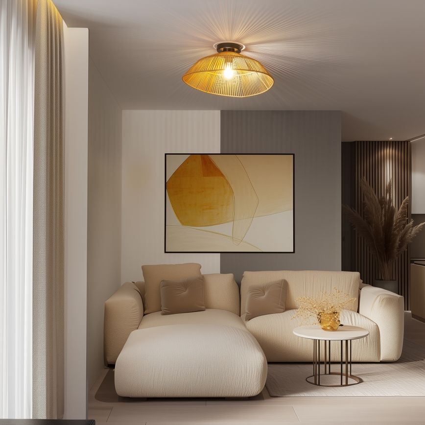 Brilagi - LED pinnapealne lühter CERIA BOHO 1xE27/40W/230V läbimõõt 50 cm pruun