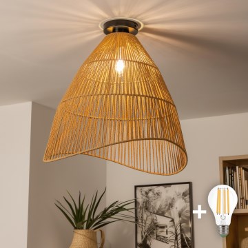 Brilagi - LED pinnapealne lühter CERIA BOHO 1xE27/40W/230V, läbimõõt 50 cm, pruun