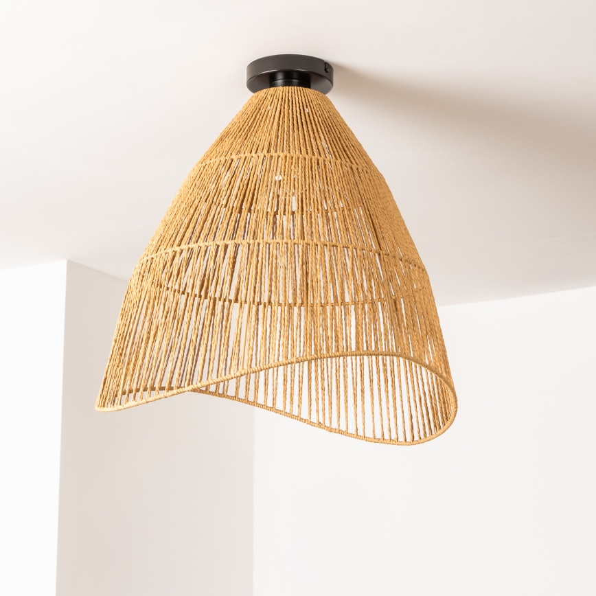 Brilagi - LED pinnapealne lühter CERIA BOHO 1xE27/40W/230V, läbimõõt 70 cm, pruun