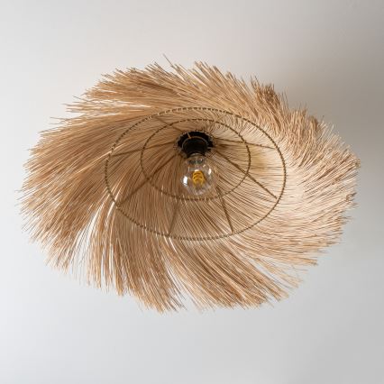 Brilagi - LED-pinnapealne lühter CERIA BOHO 1xE27/40W/230V läbimõõt 70 cm rotangist