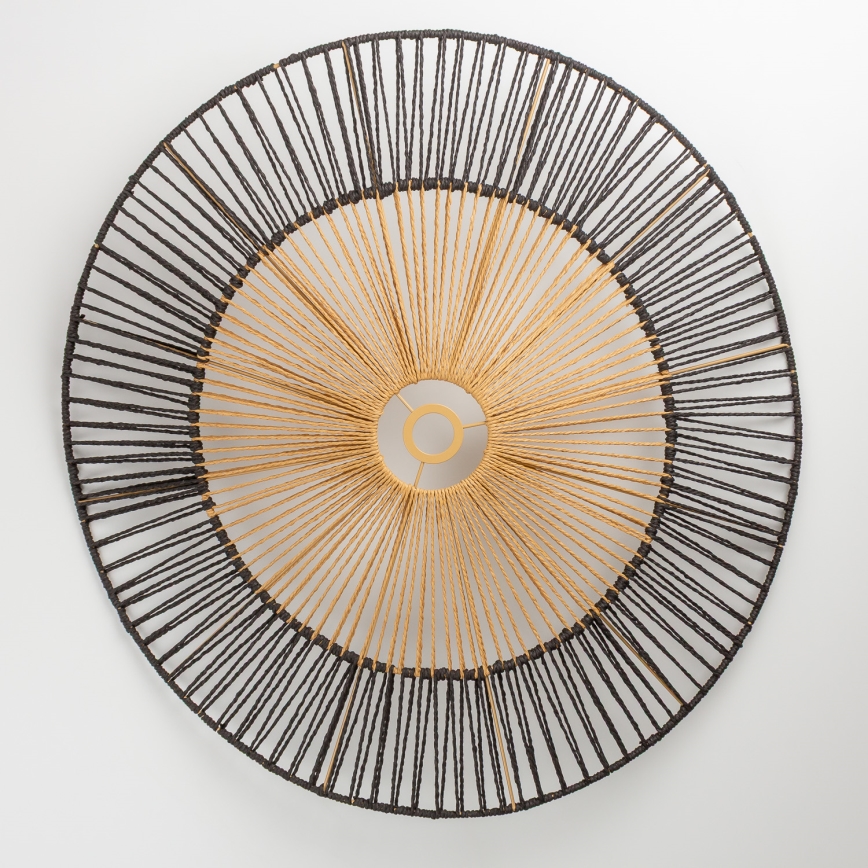 Brilagi - LED-pinnapealne lühter CERIA BOHO, 1xE27/40W/230V, läbimõõt 80 cm, must/pruun