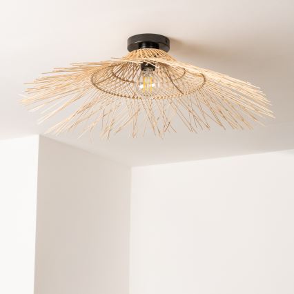 Brilagi - LED-pinnapealne lühter CERIA BOHO 1xE27/40W/230V Ø 100 cm, bambusest