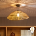 BRILAGI - LED pinnapealne lühter CERIA BOHO 1xE27/60W/230V läbimõõt 50 cm must/pruun