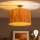 Brilagi - LED pinnapealne lühter CERIA BOHO 1xE27/60W/230V läbimõõt 50 cm must/rafia