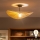 Brilagi - LED pinnapealne lühter CERIA BOHO 1xE27/60W/230V läbimõõt 60 cm must/beež