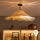 Brilagi - LED pinnapealne lühter CERIA BOHO 1xE27/60W/230V läbimõõt 70 cm must/beež