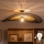 Brilagi - LED pinnapealne lühter CERIA BOHO 1× E27 / 60 W / 230 V Ø 100 cm must/pruun