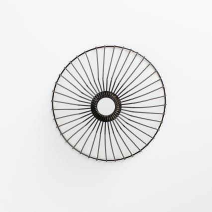 Brilagi - LED-pinnapealne lühter CERIA WIRE 1xE27/40W/230V läbimõõt 30 cm must/tamm