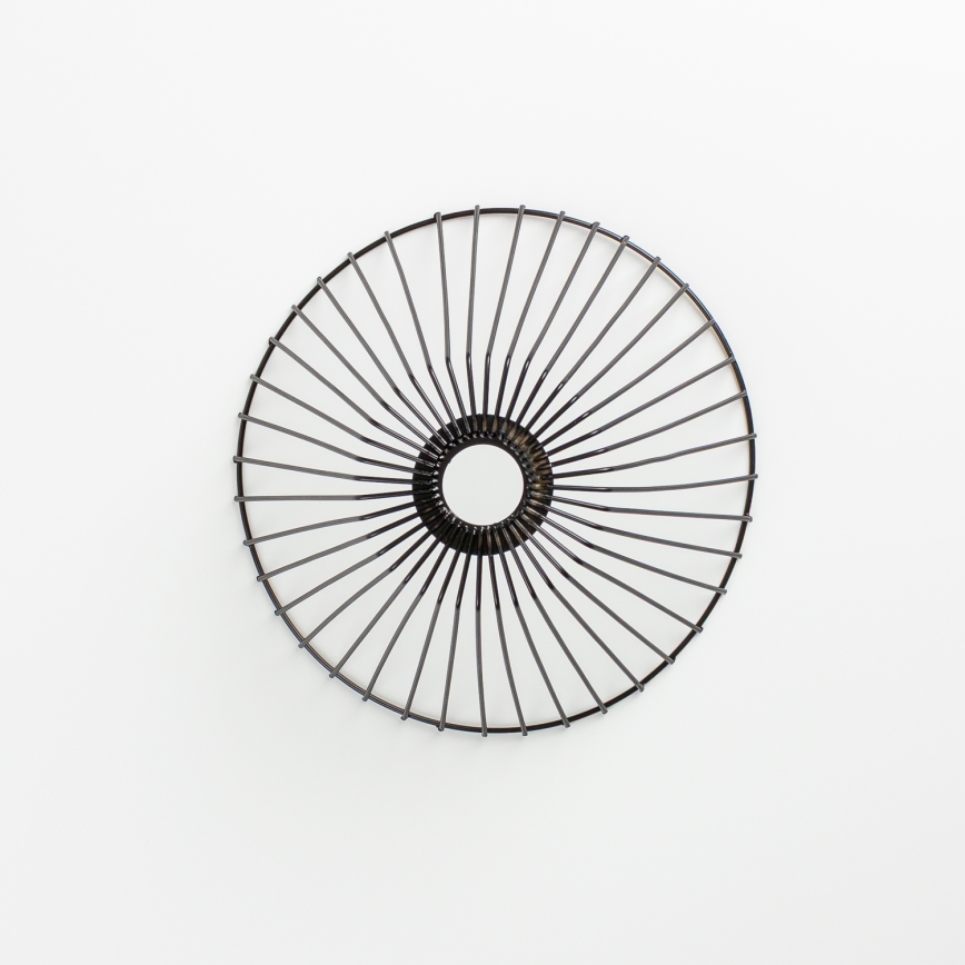 Brilagi - LED-pinnapealne lühter CERIA WIRE 1xE27/40W/230V läbimõõt 30 cm must/tamm