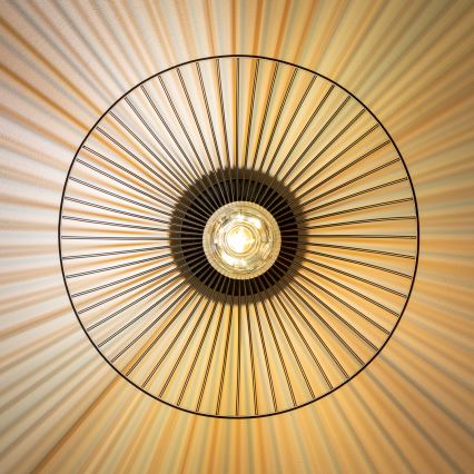 Brilagi - LED-pinnapealne lühter CERIA WIRE 1xE27/40W/230V läbimõõt 38 cm must