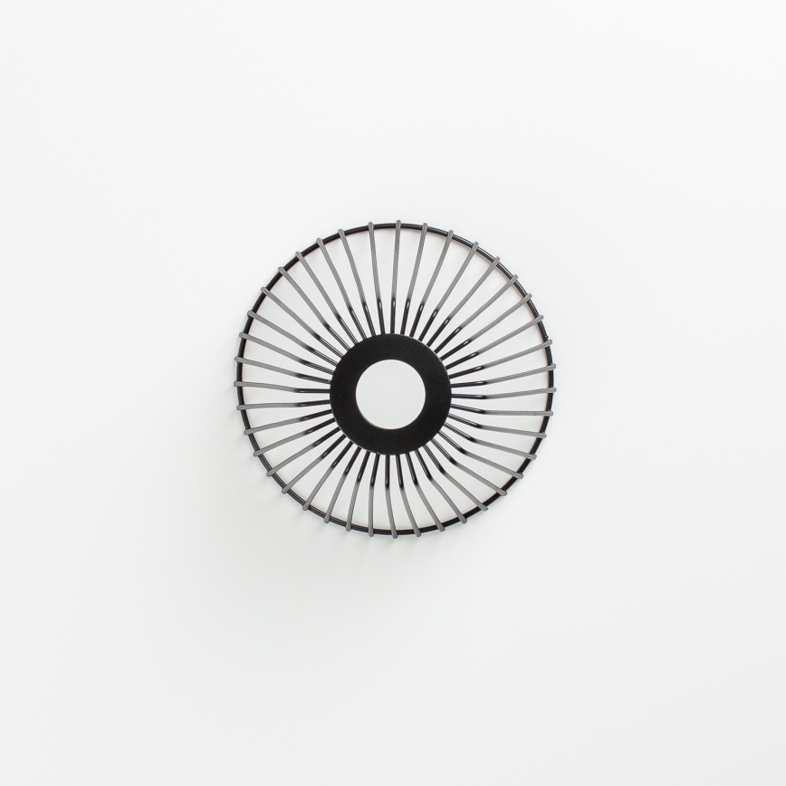 Brilagi - LED pinnapealne lühter CERIA WIRE 1xE27/40W/230V, läbimõõt 80 cm, must/tamm