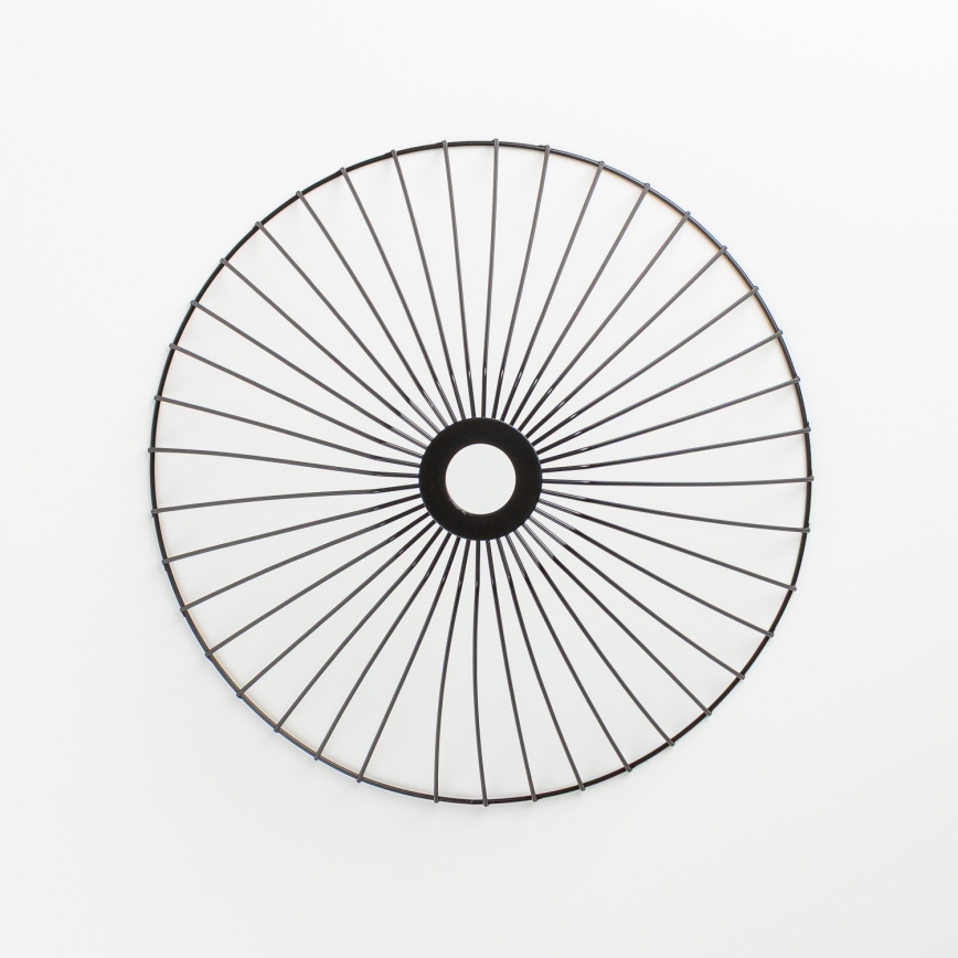 Brilagi - LED-pinnapealne lühter CERIA WIRE 1xE27/40W/230V Ø 45 cm must/tamm