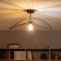 Brilagi - LED-pinnapealne lühter CERIA WIRE 1xE27/60W/230V 40x56 cm must/pronks